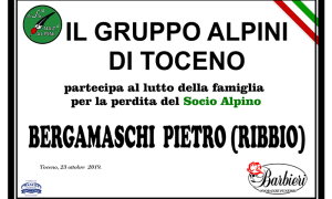 ALPINI GRUPPO DI TOCENO Bergamaschi Pietro