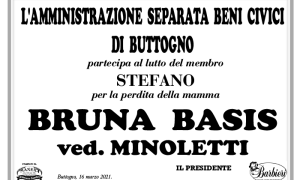 AMM.NE SEPARATA BENI CIVICI Buttogno LUTTO BASIS BRUNA