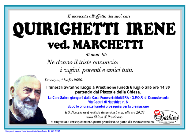 ANN Quirighetti Irene