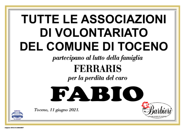 ASSOCIAZIONE VOLONT Ferraris Fabio