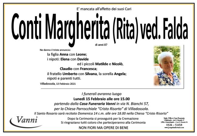 Annuncio mod. 606 Margherite Conti margh 2