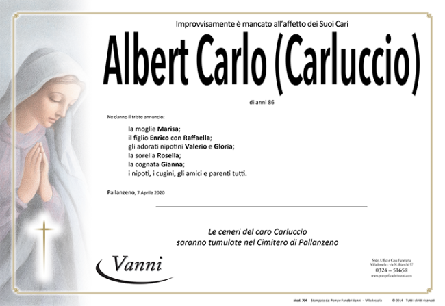 Annuncio mod. 704 Albert carlo