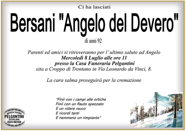 BERSANI angelo devero