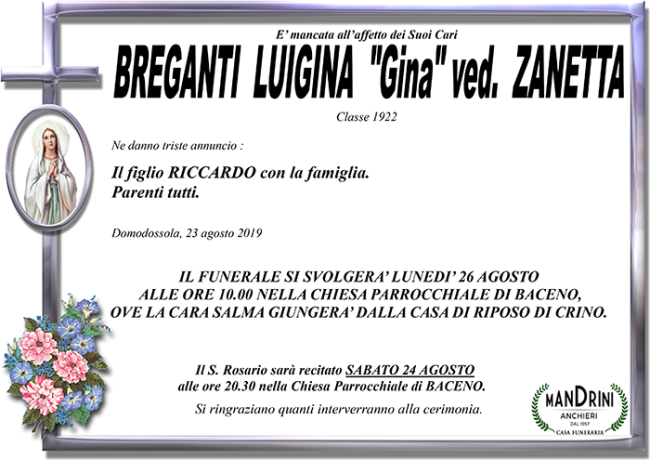 BREGANTI luigina