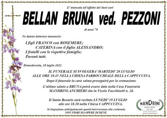 Bellan Bruna ved. Pezzoni