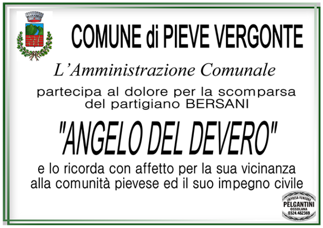 COMUNE DI PIEVE VERGONTEdevero