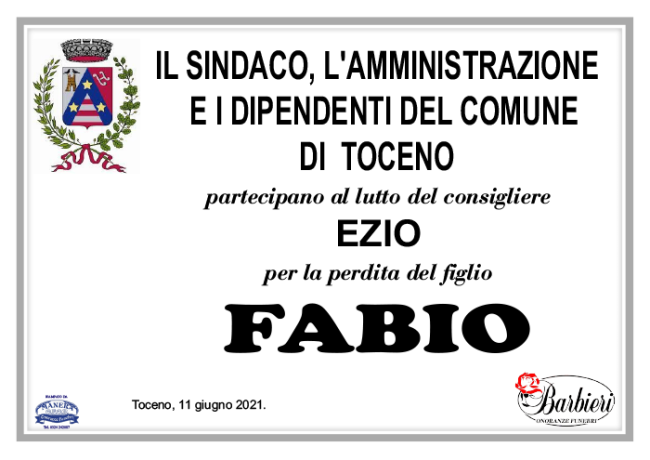 COMUNE DI TOCENO Ferraris Fabio