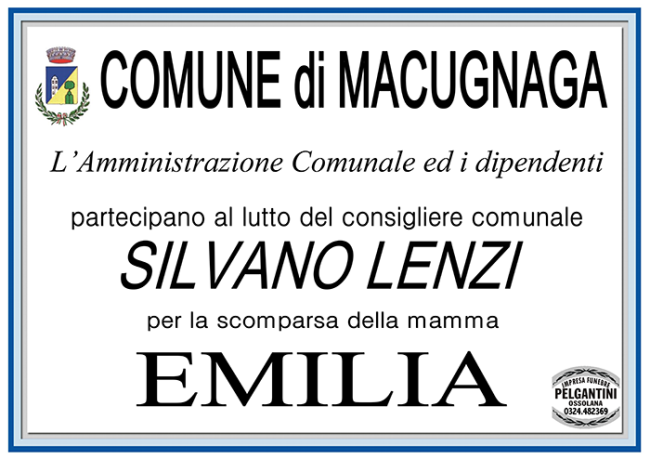 COMUNE MACUgnaga partecipazione lenzi