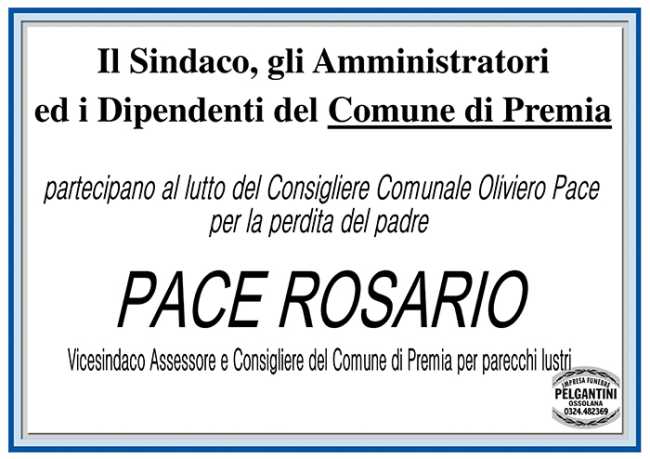 COMUNE PREMIAper pace