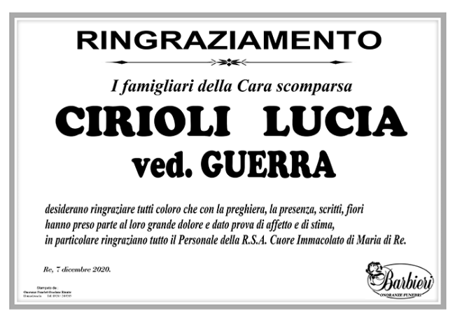 Cirioli Lucia i famiglairi dell