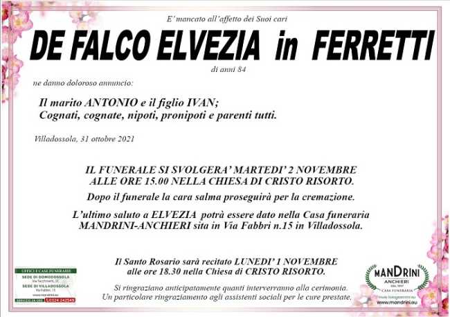 De Falco Elvezia in Ferretti