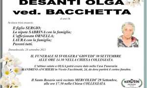 Desanti Olga ved. Bacchetta