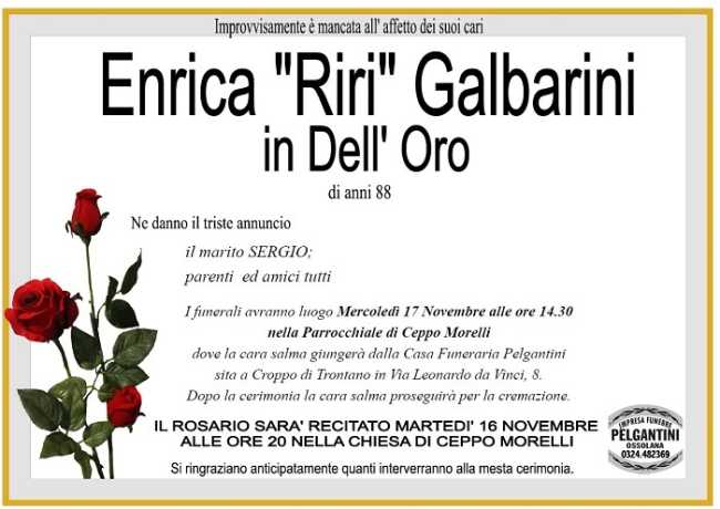 Enrica Riri Galbarini in dellOro