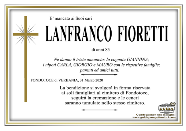 FIORETTI LANFRANCO