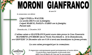 FUNEBE MORONI GIANFRANCO
