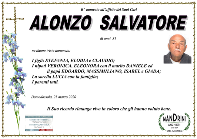FUNEBRE ALONZO SALVATORE