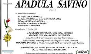 FUNEBRE APADULA SAVINO