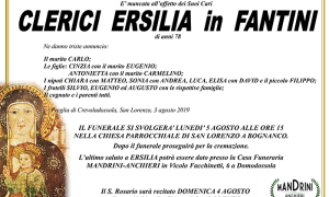 FUNEBRE CLERICI ERSILIA