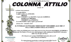 FUNEBRE COLONNA ATTILIO