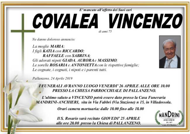 FUNEBRE COVALEA VINCENZO