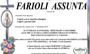 FUNEBRE FARIOLI ASSUNTA