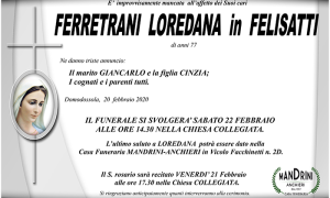 FUNEBRE FERRETRANI LOREDANA