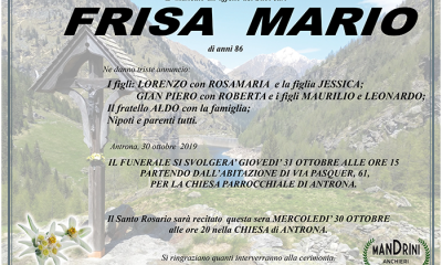 FUNEBRE FRISA mario