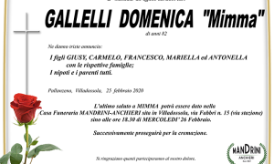 FUNEBRE GALLELLI DOMENICA