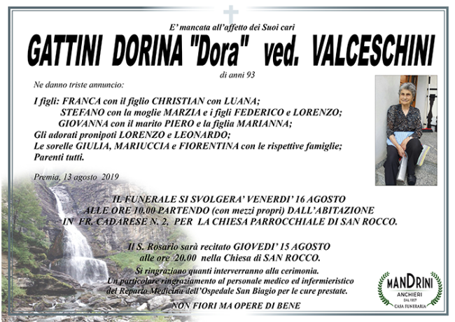 FUNEBRE GATTINI DORINA