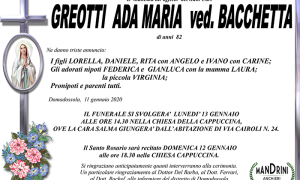 FUNEBRE GREOTTI ADA MARIA