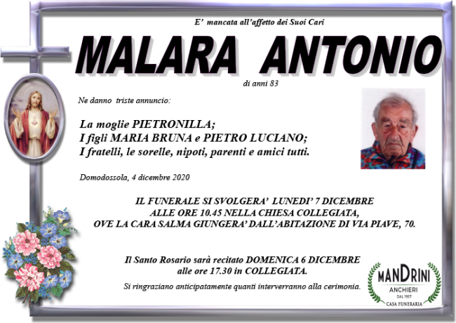 FUNEBRE MALARA ANTONIO