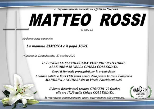 FUNEBRE MATTEO ROSSI