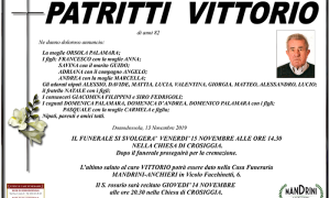 FUNEBRE PATRITTI vittorio