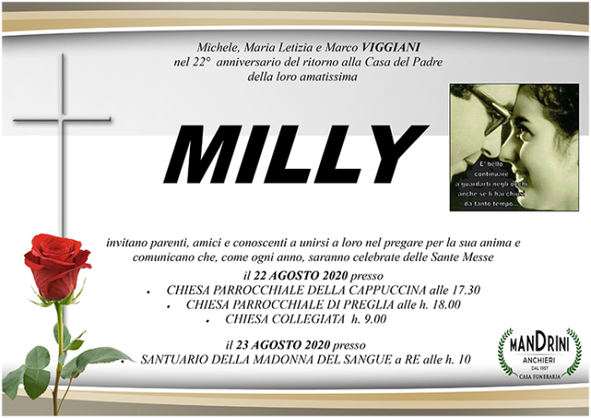 FUNEBRE PER MILLY