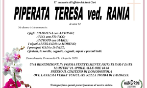 FUNEBRE PIPERATA TERESA