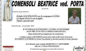 FUNEBRE porta COMENSOLI BEATRICE