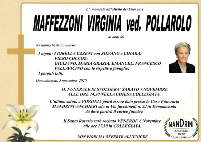 Funebre MAFFEZZONI VIRGINIA