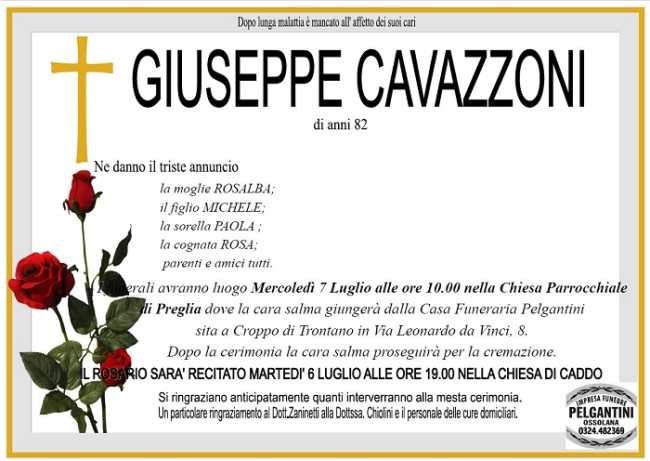GIUSEPPE CAVAZZONI
