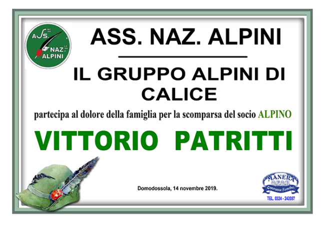 GRUPPO ALPINI CALICE PATRITTI