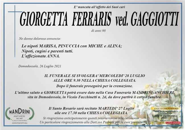 Giorgetta Ferraris ved. Gaggiotti