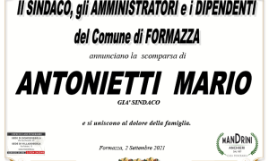 PARTECIPAZIONE AMMINISTRAZIONE COMUNALE PER ANTONIETTI MARIO