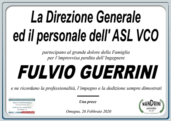 PARTECIPAZIONE ASL VCO per GUERRINI