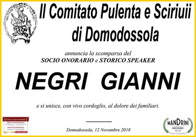 PARTECIPAZIONI CARNEVALE PER NEGRI