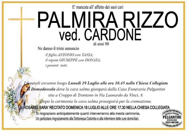 Palmira Rizzo ved. Cardone