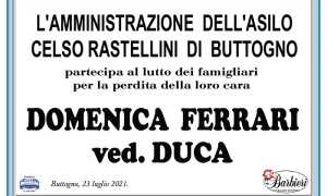 Partecipazione Asilo Celso Rastellini Buttogno per Domenica Ferrari