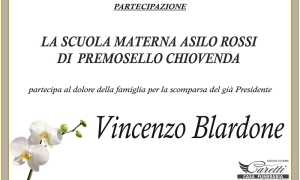 Partecipazione Asilo Rossi Premosello per Vincenzo Blardone