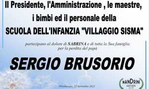 Partecipazione Scuola dellinfanzia Villaggio Sisma per Sergio Brusorio
