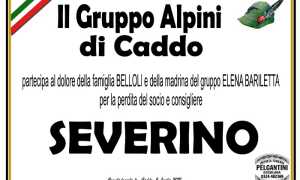 Partecipazioni Gruppo Alpini di Caddo per Severino Belloli