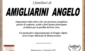 RINGRAZIAMENTO AMIGLIARINIAngelo
