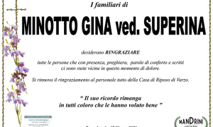 RINGRAZIAMENTO MINOTTO